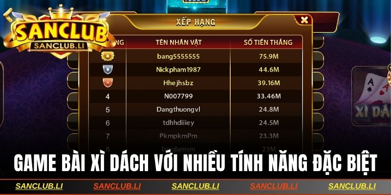 Cách chơi game bài xì dách với nhiều tính năng đặc biệt