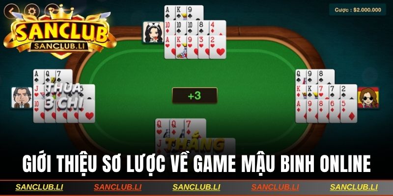 Giới thiệu sơ lược về game Mậu Binh trực tuyến